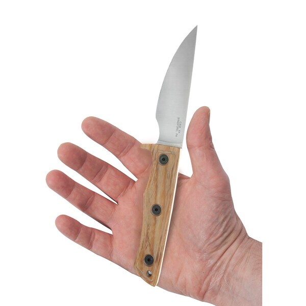 Knife, Case Natural Smooth Hardwood Composite Fixed Blade